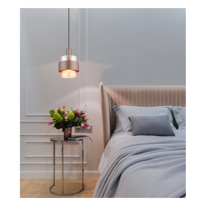 Globo - Lampa wisząca na lince 1xE27/60W/230V
