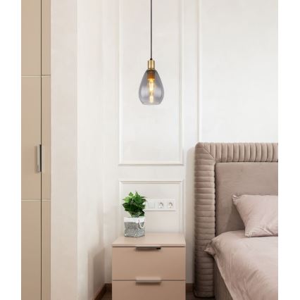 Globo - Żyrandol na lince 1xE27/40W/230V mosiądz