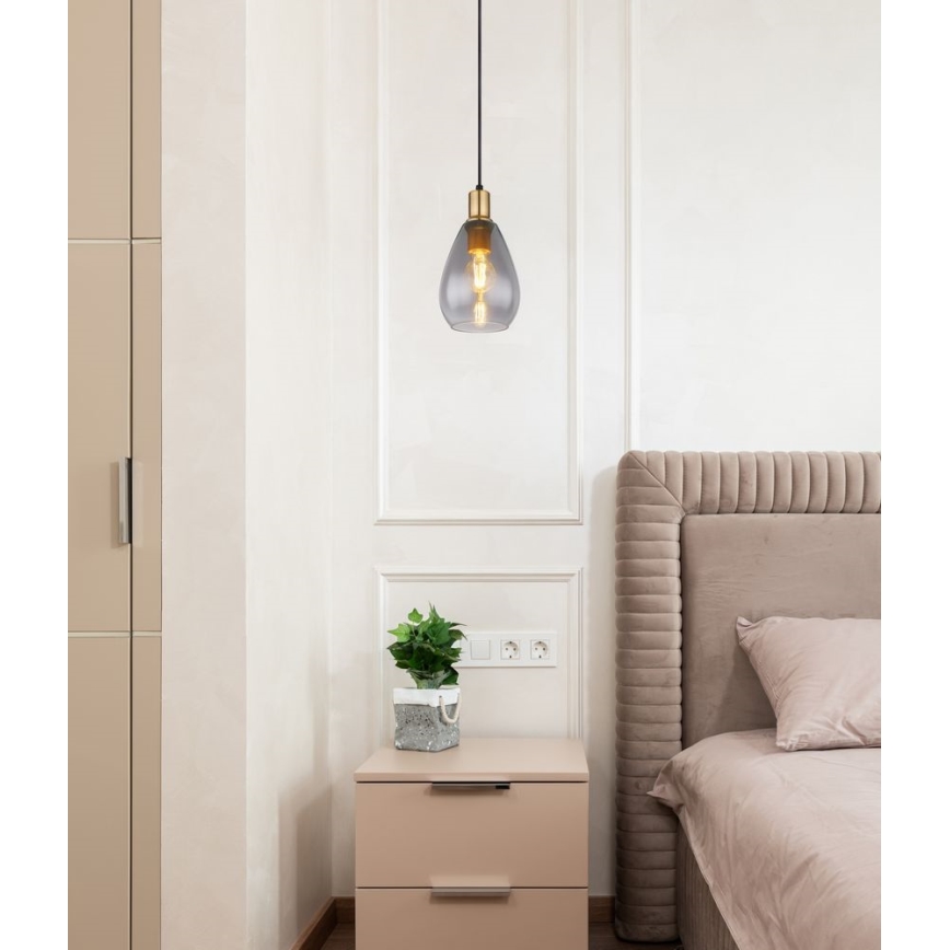 Globo - Żyrandol na lince 1xE27/40W/230V mosiądz