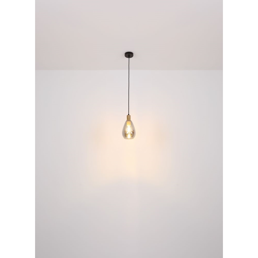 Globo - Żyrandol na lince 1xE27/40W/230V mosiądz