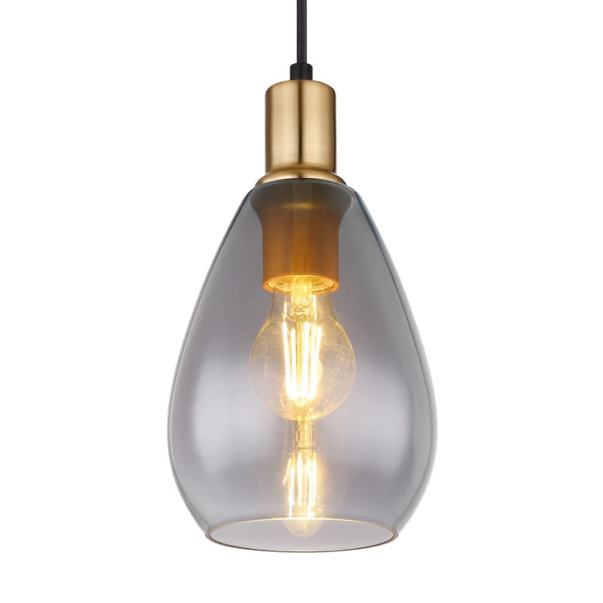 Globo - Żyrandol na lince 1xE27/40W/230V mosiądz