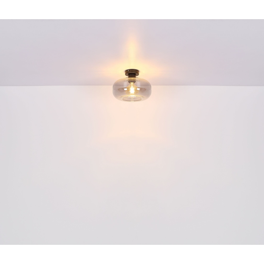 Globo - Żyrandol natynkowy 1xE27/40W/230V śr. 28 cm szare
