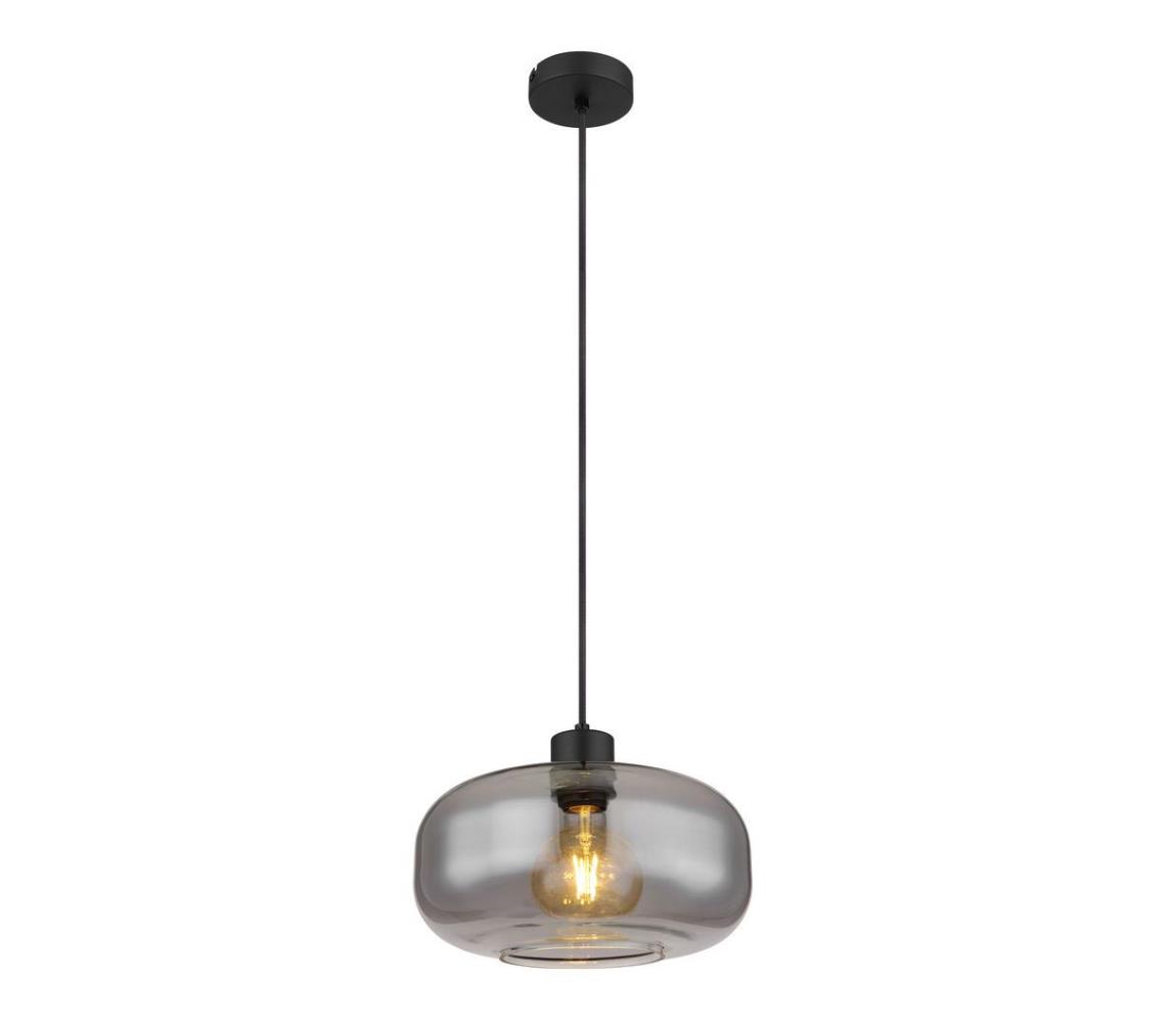 Globo 15566H - Żyrandol na lince GIUSEPPE 1xE27/40W/230V śr. 28 cm szare