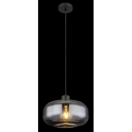 Globo - Żyrandol na lince 1xE27/40W/230V śr. 28 cm szare