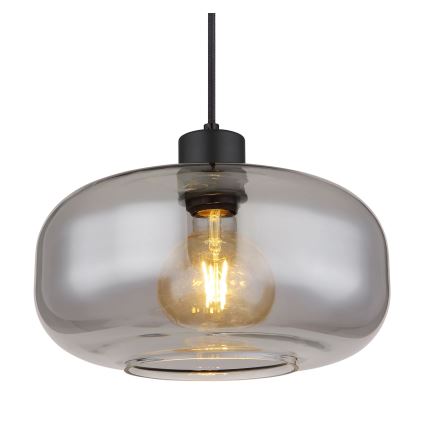 Globo - Żyrandol na lince 1xE27/40W/230V śr. 28 cm szare