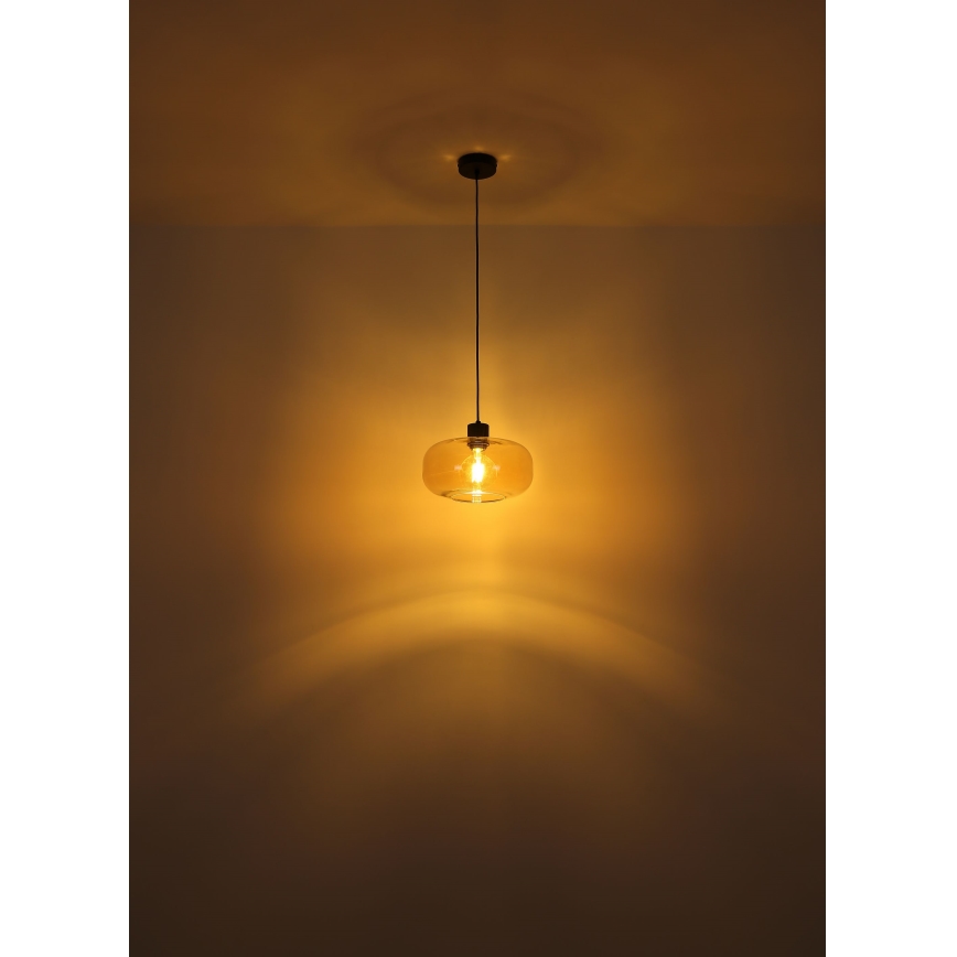 Globo - Żyrandol na lince 1xE27/40W/230V śr. 28 cm przezroczysty