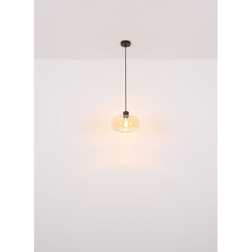 Globo - Żyrandol na lince 1xE27/40W/230V śr. 28 cm przezroczysty