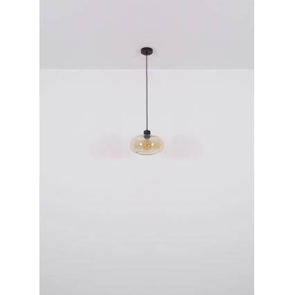 Globo - Żyrandol na lince 1xE27/40W/230V śr. 28 cm przezroczysty