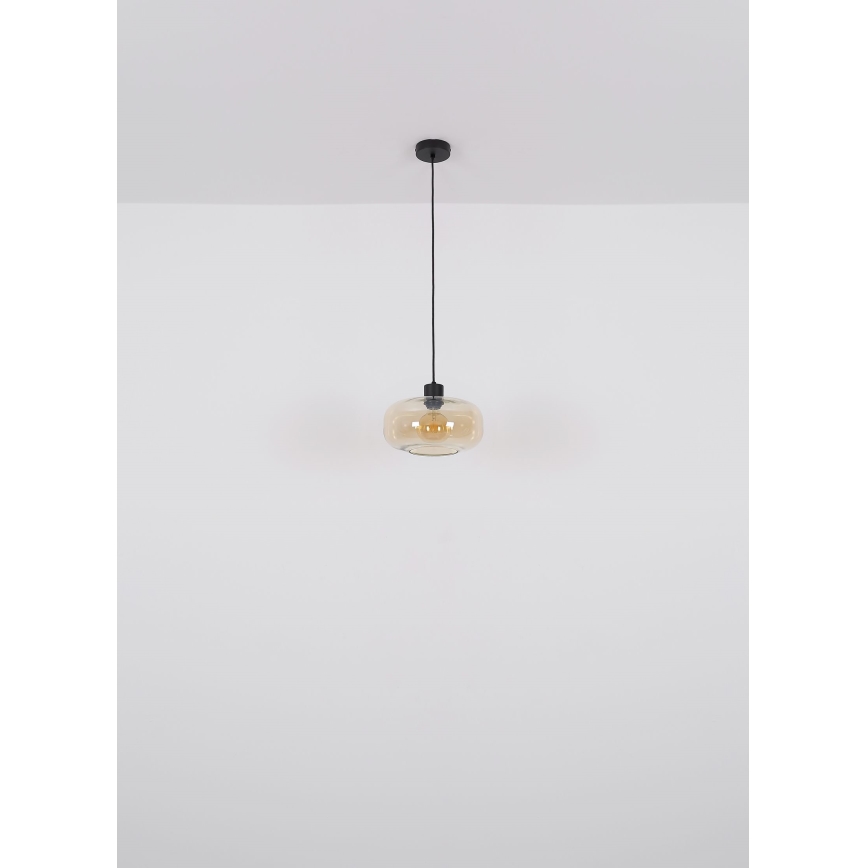 Globo - Żyrandol na lince 1xE27/40W/230V śr. 28 cm przezroczysty