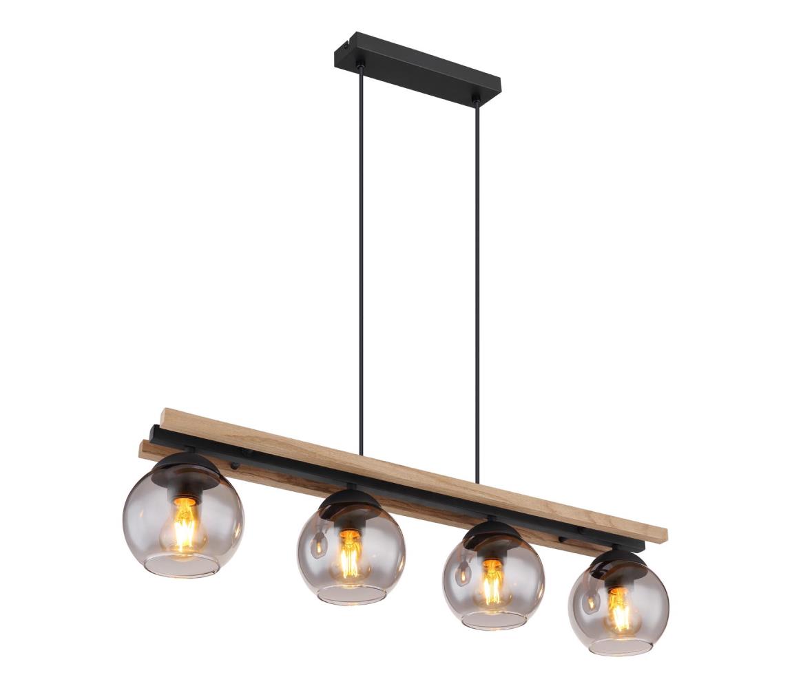 Globo 15569-4HW - Żyrandol na lince CONNI 4xE27/25W/230V