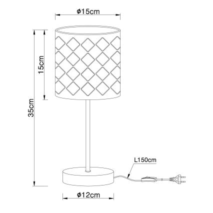 Globo - Lampa stołowa 1xE14/40W/230V