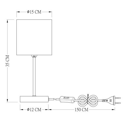 Globo - Lampa stołowa 1xE14/25W/230V