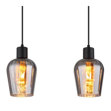Globo - Żyrandol na lince 4xE27/40W/230V czarne
