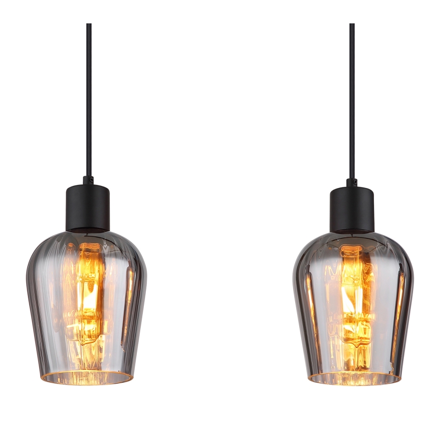 Globo - Żyrandol na lince 4xE27/40W/230V czarne