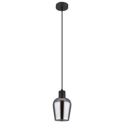 Globo - Żyrandol na lince 1xE27/40W/230V śr. 13,5 cm czarny