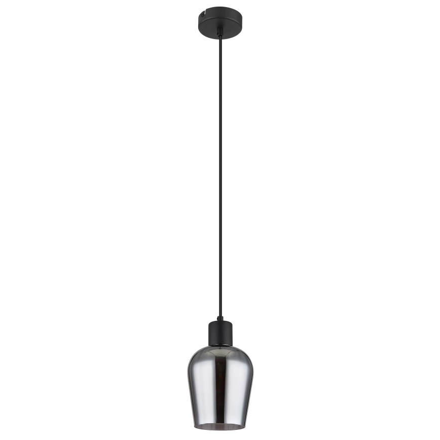 Globo - Żyrandol na lince 1xE27/40W/230V śr. 13,5 cm czarny