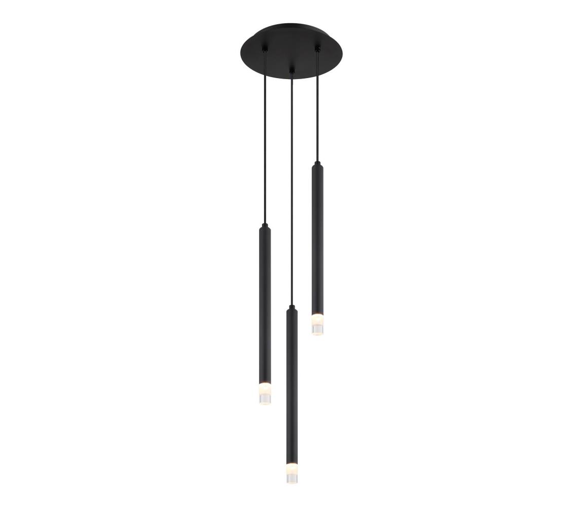 Globo 15629-3 - Żyrandol na lince BLAKE 3xG9/4W/230V śr. 24 cm czarny