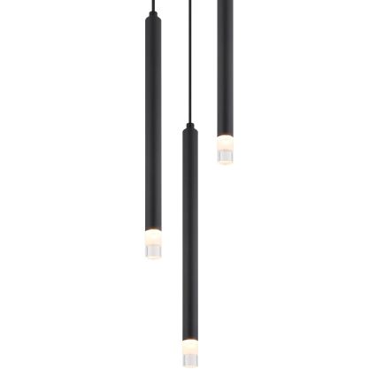 Globo - Żyrandol na lince 3xG9/4W/230V śr. 24 cm czarny