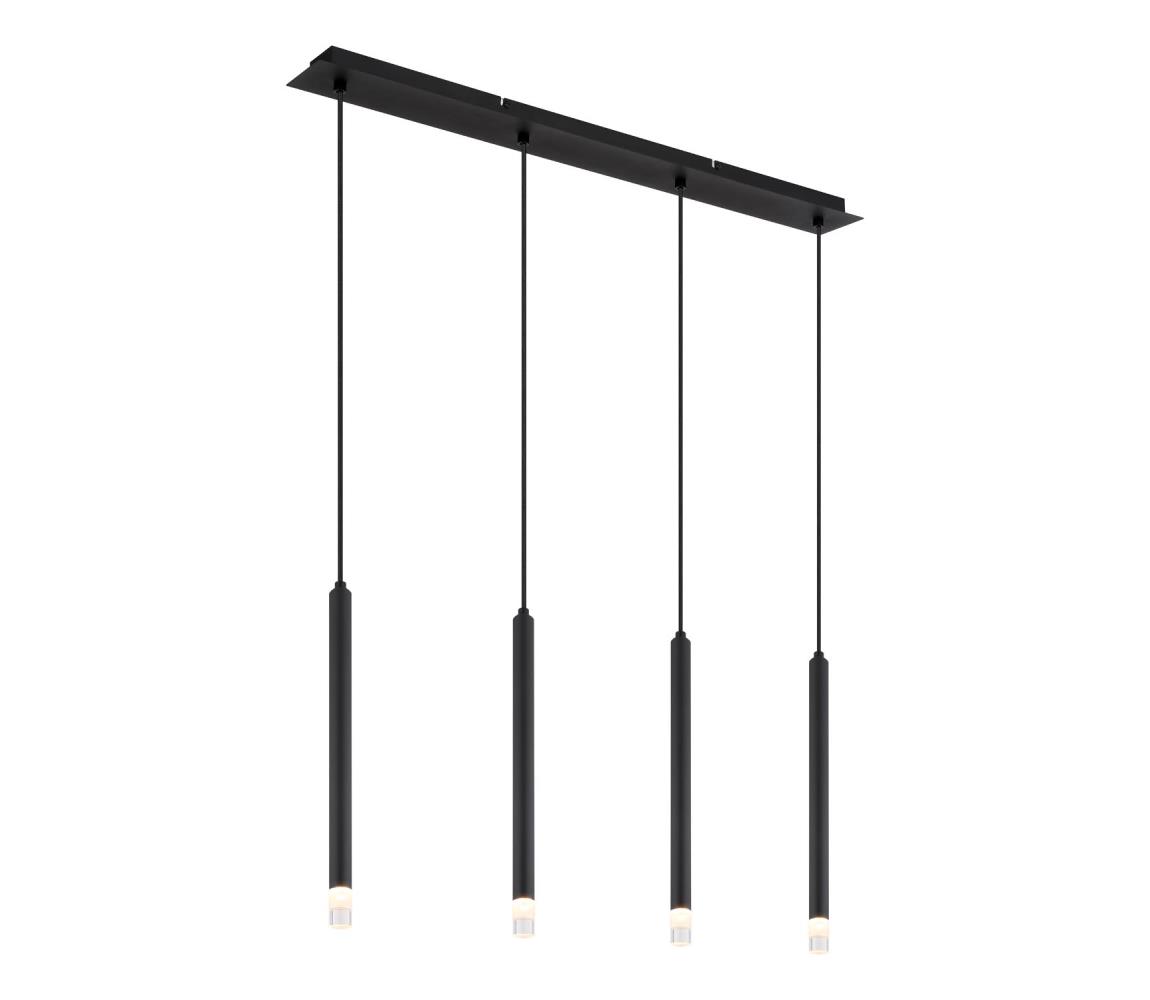 Globo 15629-4 - Żyrandol na lince BLAKE 4xG9/4W/230V czarne