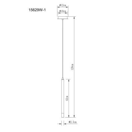 Globo - Żyrandol na lince 1xG9/4W/230V śr. 12 cm