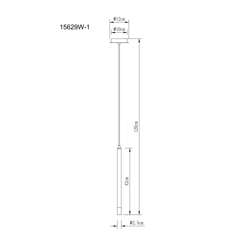 Globo - Żyrandol na lince 1xG9/4W/230V śr. 12 cm