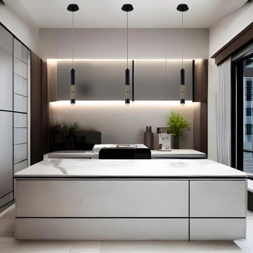 Globo 15630H - Żyrandol LED na lince PENNY LED/12W/230V 3000K czarny