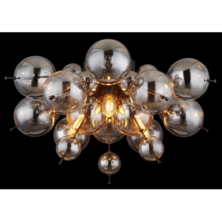 Globo - Żyrandol natynkowy 3xE14/25W/230V śr. 55 cm czarne