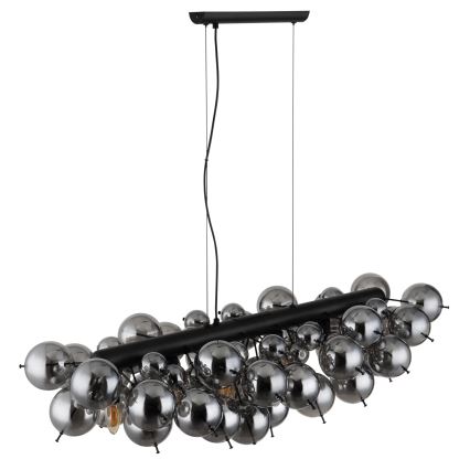 Globo - Żyrandol na lince 6xE14/25W/230V czarny