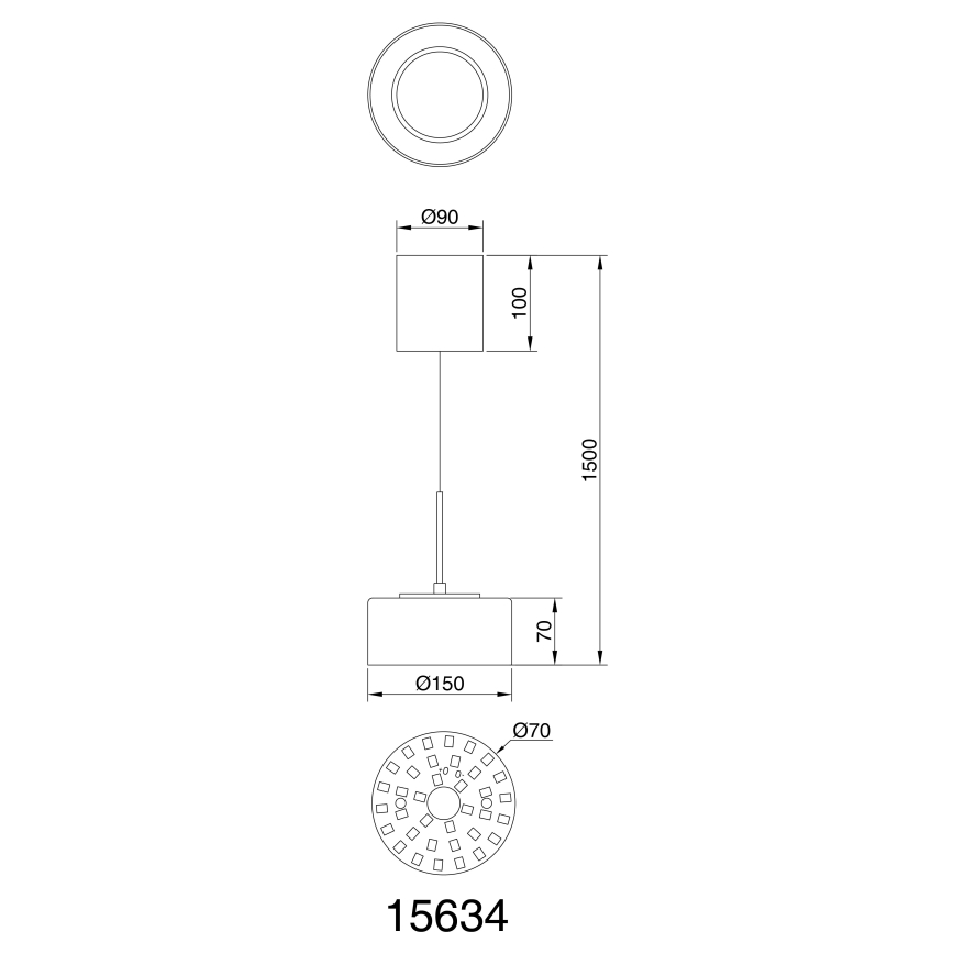 Globo - LED Żyrandol na lince LED/6W/230V