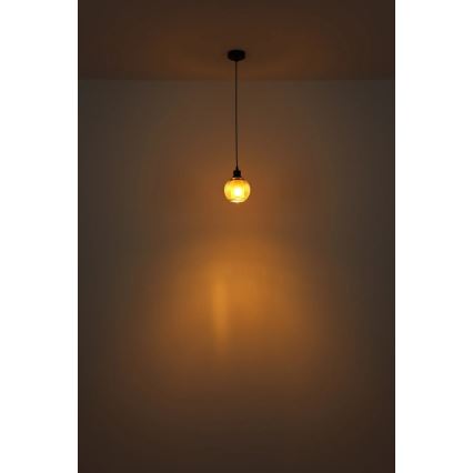 Globo - Żyrandol na lince 1xE27/25W/230V śr. 15 cm zielony
