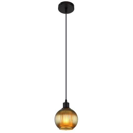 Globo - Żyrandol na lince 1xE27/25W/230V śr. 15 cm zielony