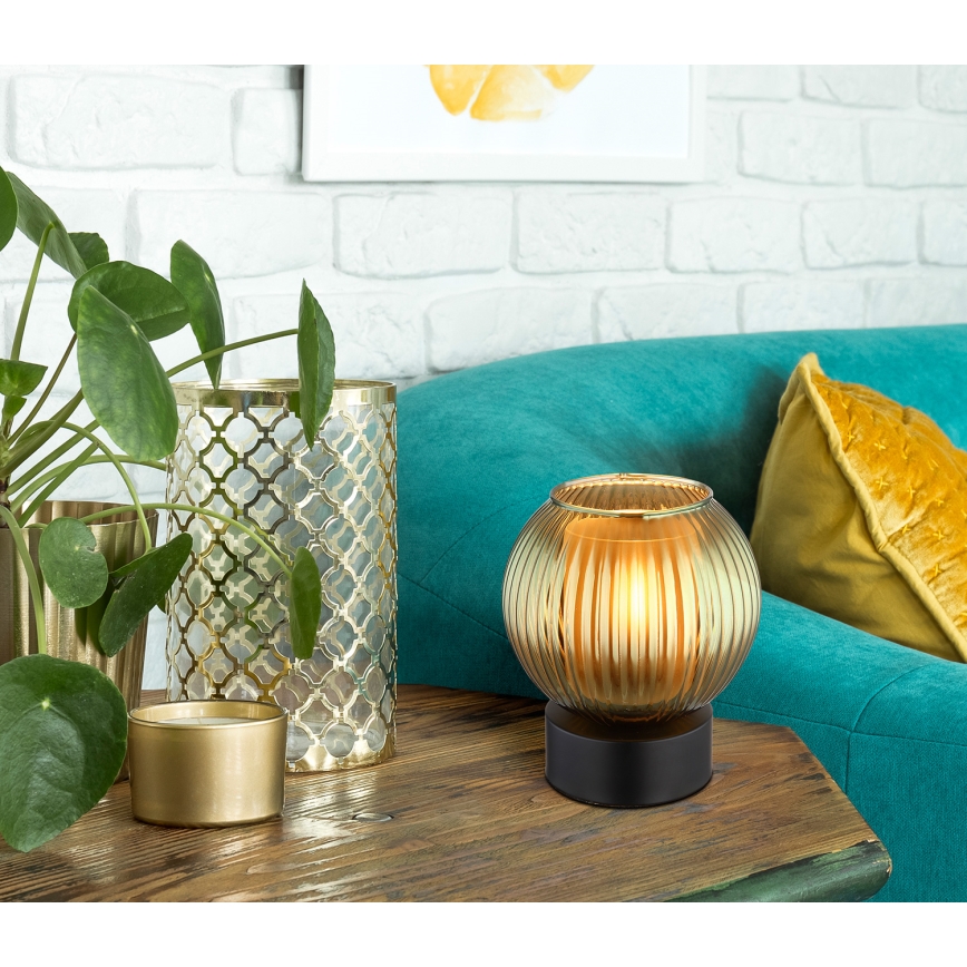 Globo - Lampa stołowa 1xE27/25W/230V śr. 15 cm zielony