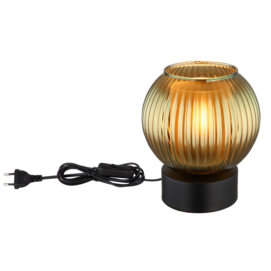 Globo - Lampa stołowa 1xE27/25W/230V śr. 15 cm zielony
