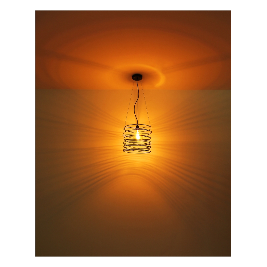 Globo 15640H - Lampa wisząca na lince TILLY 1xE27/60W/230V czarna