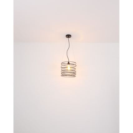 Globo 15640H - Lampa wisząca na lince TILLY 1xE27/60W/230V czarna