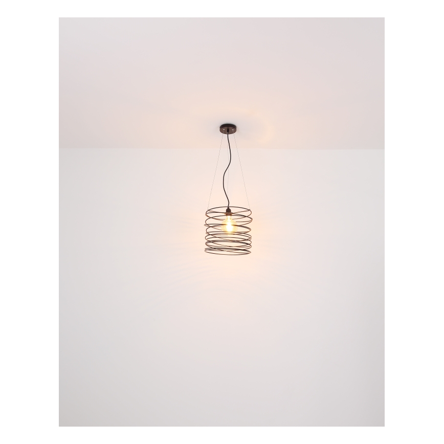 Globo 15640H - Lampa wisząca na lince TILLY 1xE27/60W/230V czarna