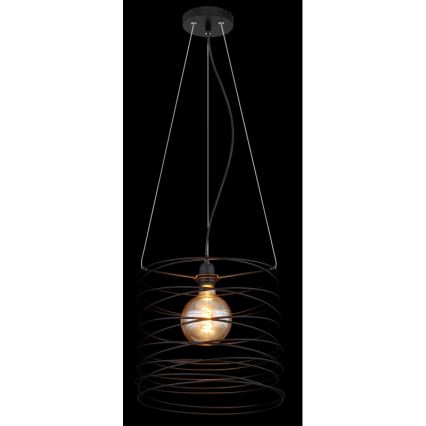 Globo 15640H - Lampa wisząca na lince TILLY 1xE27/60W/230V czarna