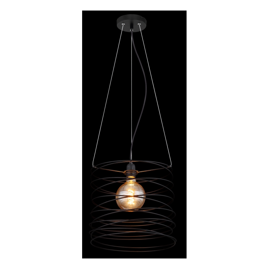 Globo 15640H - Lampa wisząca na lince TILLY 1xE27/60W/230V czarna