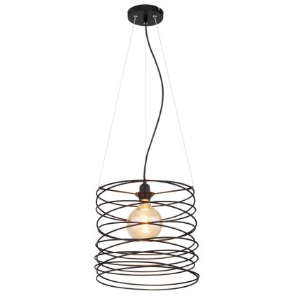 Globo 15640H - Lampa wisząca na lince TILLY 1xE27/60W/230V czarna