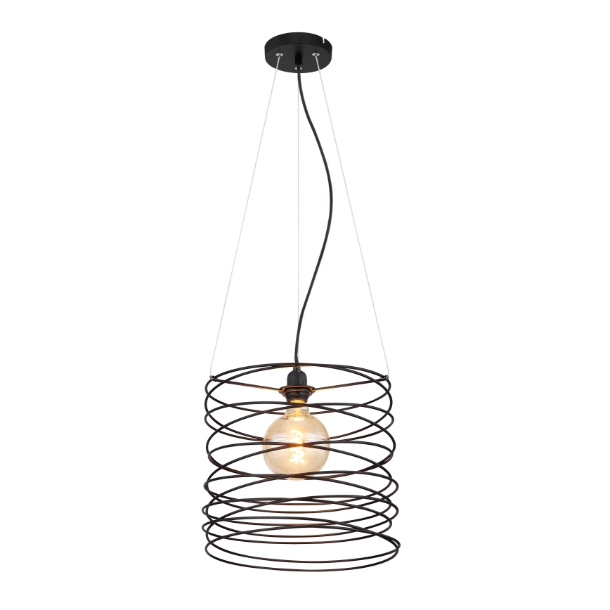 Globo 15640H - Lampa wisząca na lince TILLY 1xE27/60W/230V czarna