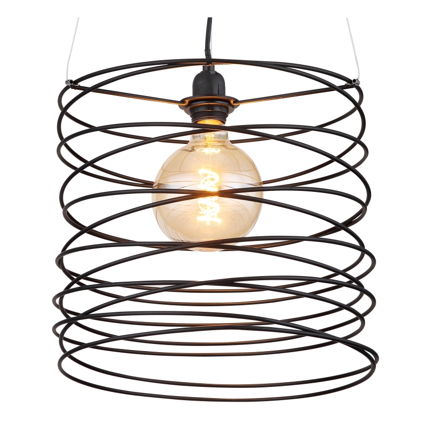 Globo 15640H - Lampa wisząca na lince TILLY 1xE27/60W/230V czarna