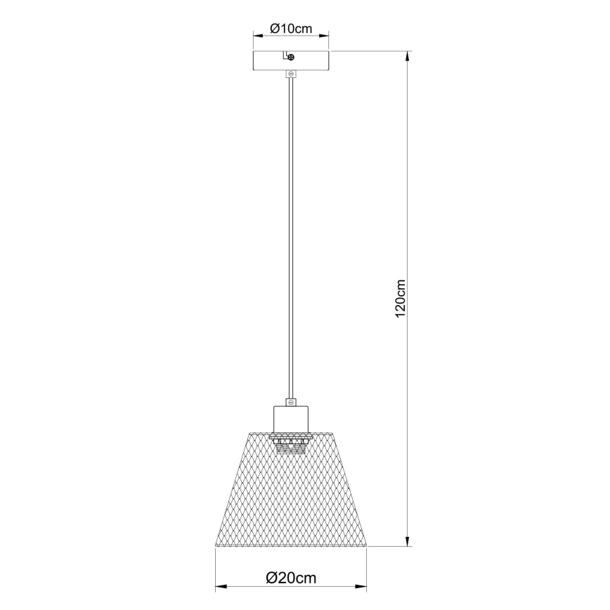 Globo - Żyrandol na lince 1xE27/40W/230V śr. 20 cm