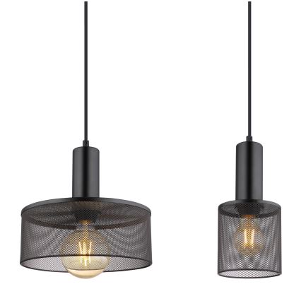 Globo - Żyrandol na lince 4xE27/60W/230V czarne