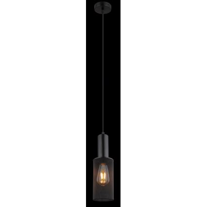 Globo - Żyrandol na lince 1xE27/60W/230V czarny