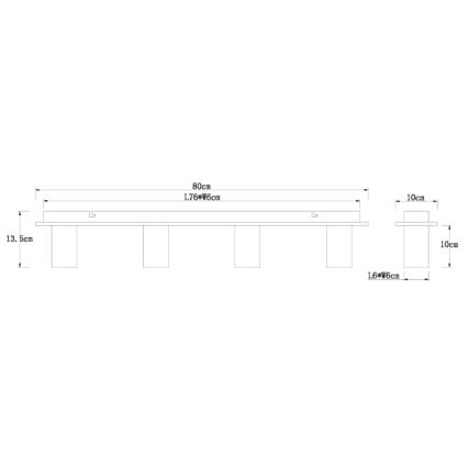Globo 15655-4D - Lampa sufitowa ERNA 4xE27/60W/230V