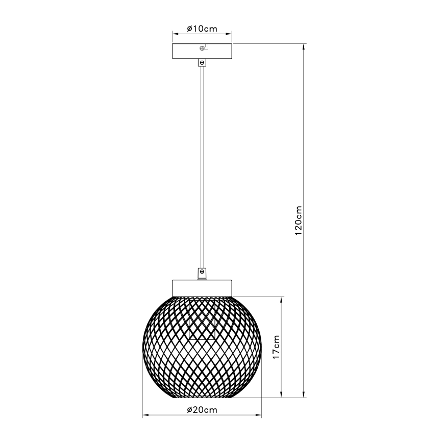 Globo - Żyrandol na lince 1xE27/60W/230V