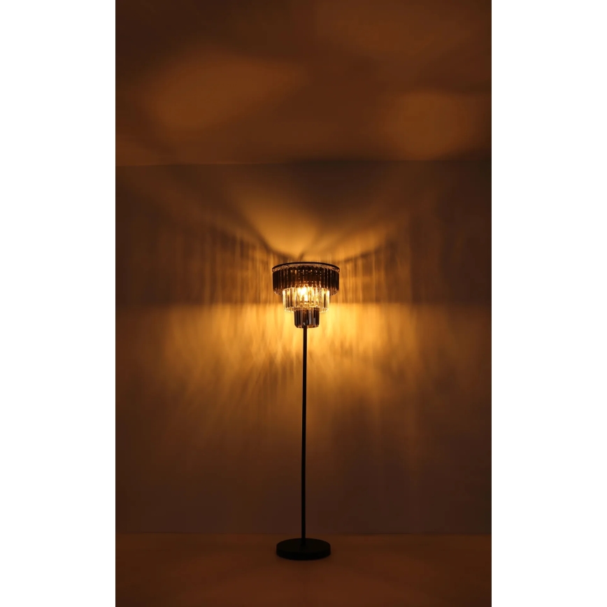 Globo - Lampa podłogowa 3xE27/40W/230V śr. 40 cm czarny