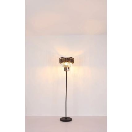 Globo - Lampa podłogowa 3xE27/40W/230V śr. 40 cm czarny