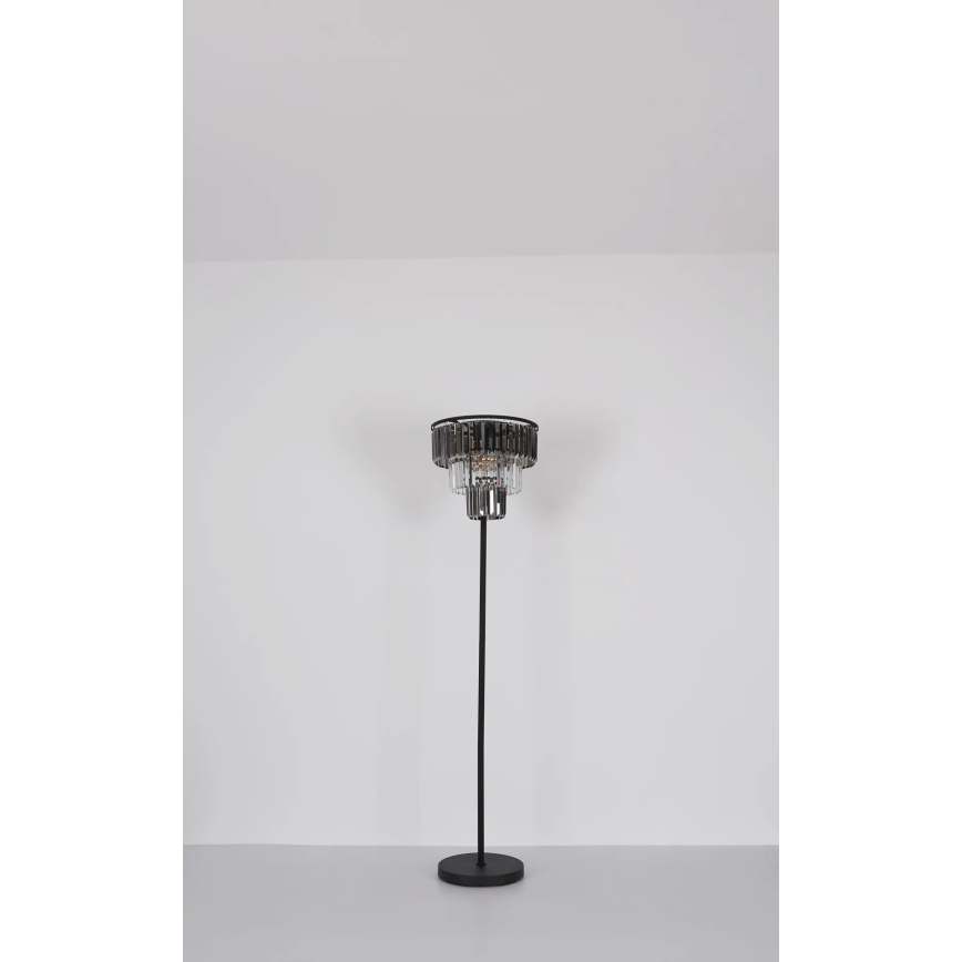 Globo - Lampa podłogowa 3xE27/40W/230V śr. 40 cm czarny