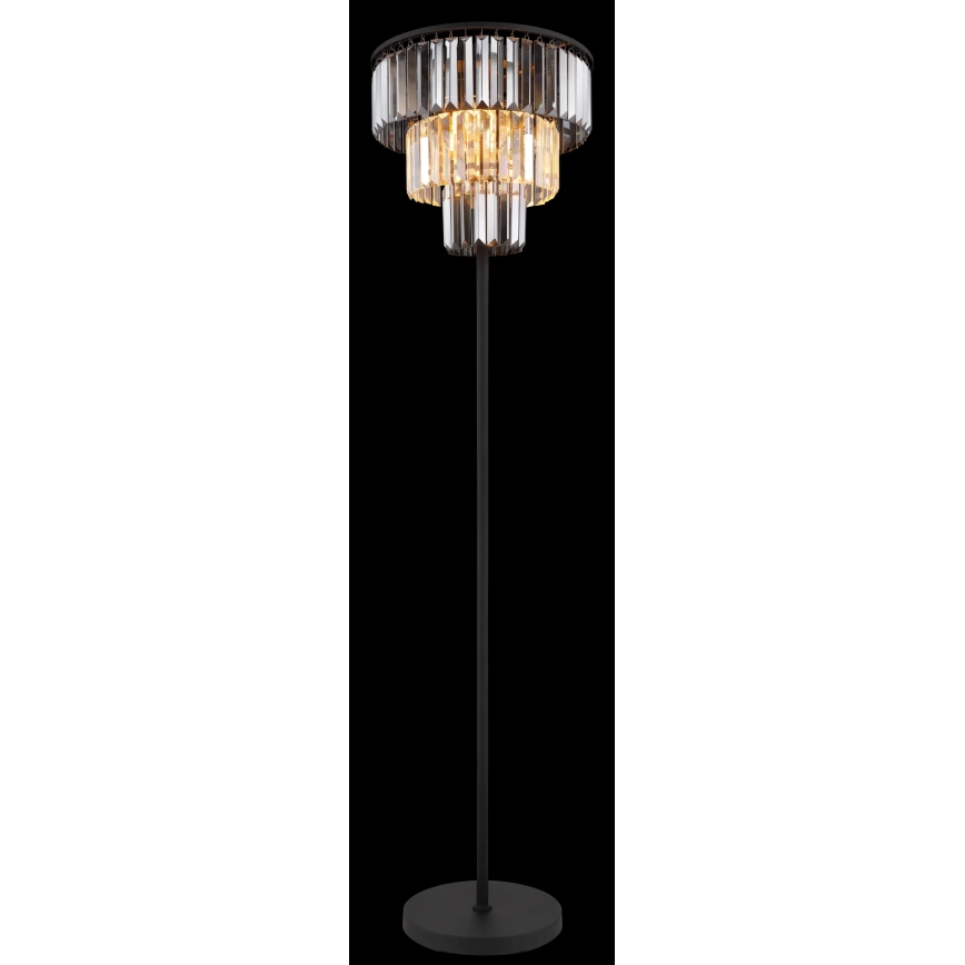 Globo - Lampa podłogowa 3xE27/40W/230V śr. 40 cm czarny